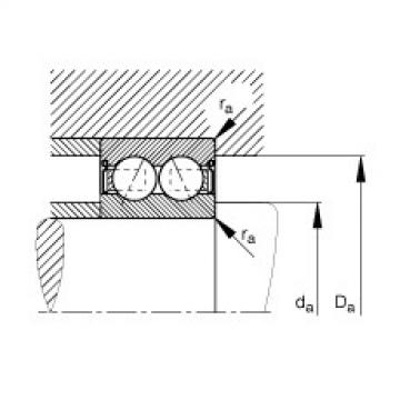 FAG Angular contact ball bearings - 3217-B-2Z-TVH