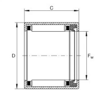 FAG Drawn cup needle roller bearings with open ends - SCE86-P