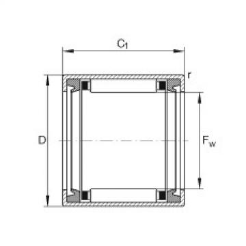 FAG Drawn cup needle roller bearings with open ends - HK2016-2RS