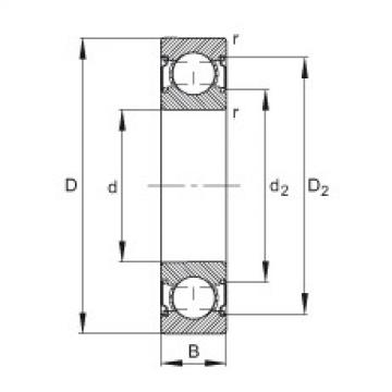 FAG Deep groove ball bearings - 629-C-2Z