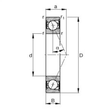 FAG Spindle bearings - B7018-E-2RSD-T-P4S