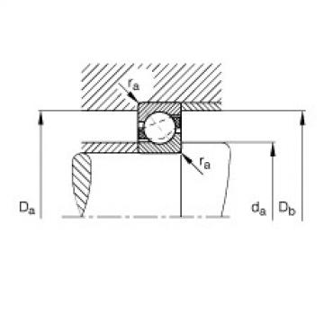 FAG Angular contact ball bearings - 71812-B-TVH