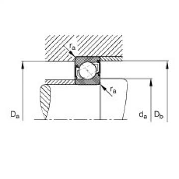 FAG Angular contact ball bearings - 7006-B-XL-2RS-TVP