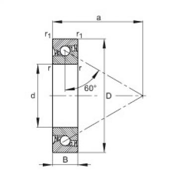 FAG Axial angular contact ball bearings - 7602012-2RS-TVP