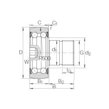 FAG Stud type track rollers - KR5203-2RS