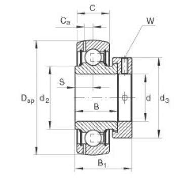 FAG Radial insert ball bearings - GRAE40-XL-NPP-B