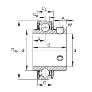 FAG Radial insert ball bearings - UC217