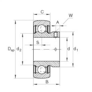 FAG Radial insert ball bearings - AY17-XL-NPP-B