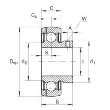 FAG Radial insert ball bearings - GAY50-XL-NPP-B