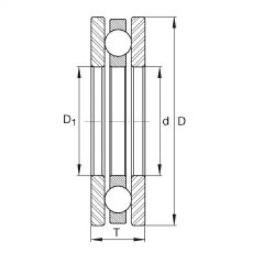 FAG Axial deep groove ball bearings - 4439