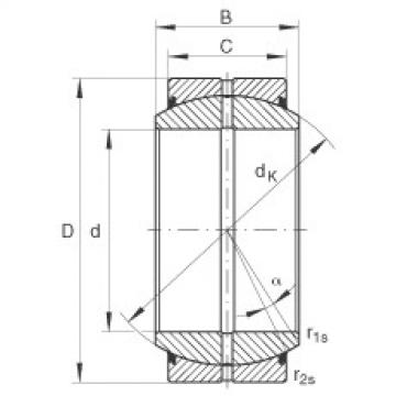 FAG Radial spherical plain bearings - GE100-DO-2RS