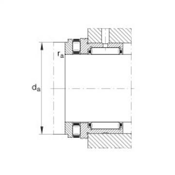 FAG Needle roller/axial cylindrical roller bearings - NKXR17-XL