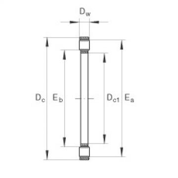 FAG Axial cylindrical roller and cage assembly - K81118-TV