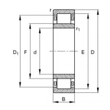 FAG Cylindrical roller bearings - NU10/500-TB-M1