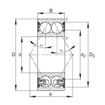 FAG Angular contact ball bearings - 3203-BD-XL-2Z-TVH