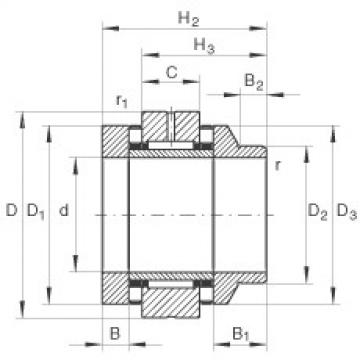 FAG Needle roller/axial cylindrical roller bearings - ZARN2052-L-TV