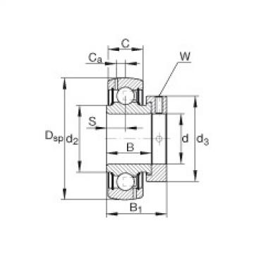 FAG Radial insert ball bearings - GRA115-NPP-B-AS2/V