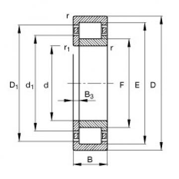 FAG Cylindrical roller bearings - NUP218-E-XL-TVP2