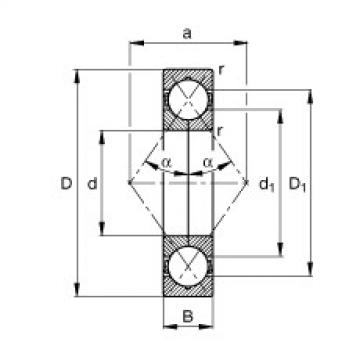 FAG Four point contact bearings - QJ214-XL-TVP