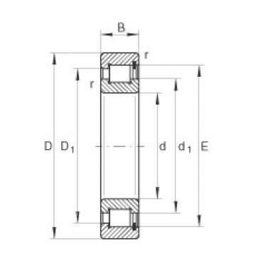 FAG Cylindrical roller bearings - SL1818/600-E-TB