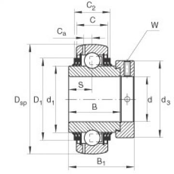 FAG Radial insert ball bearings - GE50-XL-KTT-B