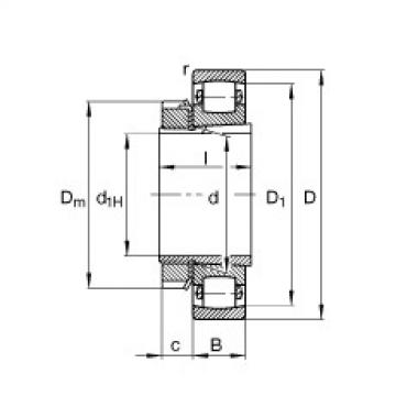 FAG Barrel roller bearings - 20226-K-MB-C3 + H3026