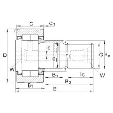 FAG Stud type track rollers - NUKRE80