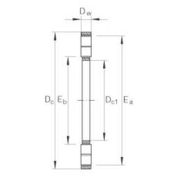 FAG Axial cylindrical roller and cage assembly - K89317-M