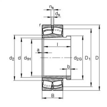 FAG Spherical roller bearings - 22222-E1-XL-K + AHX3122