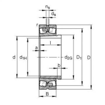 FAG Spherical roller bearings - 23122-E1A-XL-K-M + AHX3122