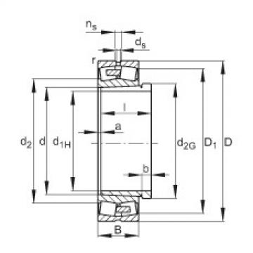 FAG Spherical roller bearings - 230/530-BEA-XL-K-MB1 + AH30/530A-H