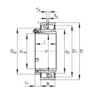 FAG Spherical roller bearings - 22260-BEA-XL-K-MB1