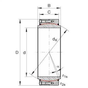 FAG Large radial spherical plain bearings - GE600-DW-2RS2