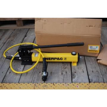 ENERPAC P-392 HYDRAULIC HAND PUMP 10,000PSI 2 SPEED  W/ 6&#039; HOSE &amp; COUPLER MINT!!