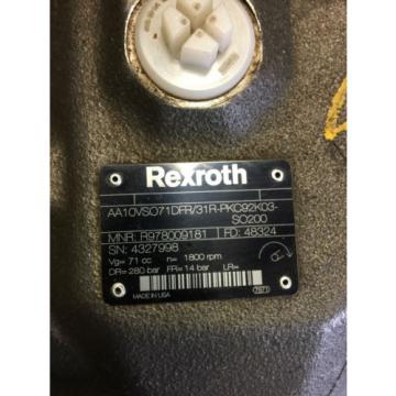 origin Rexroth A10vso71 Hydraulic pumps