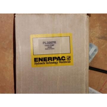 ENERPAC PL3007R HYDRAULIC HAND PUMP LOW PRESSURE HIGH FLOW 300 BAR/ 4,350PSI NEW