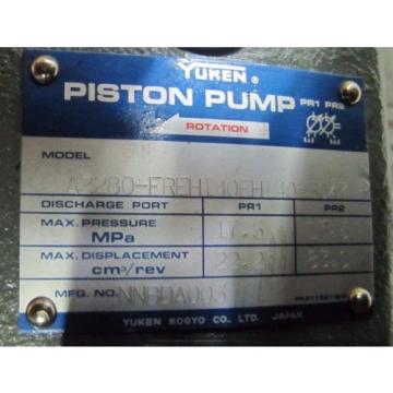 YUKEN A2280-FREH140EH140-5047 SB1099-02-140-4-B-6105 HYDRAULIC PISTON PUMP