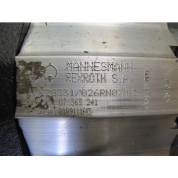 MANNESMANN REXROTH 1PF2G331/026RN07MHL 1PF1R4-19/1000-500R HYDRAULIC pumps