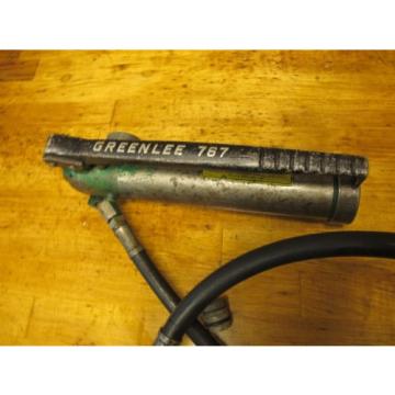 Greenlee Hydraulic Hand Pump 767 With assorted extras Tested Works.