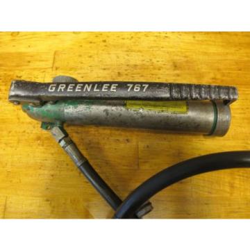 Greenlee Hydraulic Hand Pump 767 With assorted extras Tested Works.