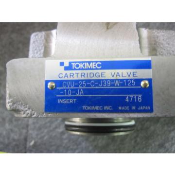 Origin TOKIMEC VICKERS CARTRIDGE VALVE CVU-25-C-J39-W-125-10-JA