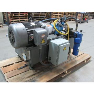 VICKERS T50P-VE Hydraulic Power Unit 25 HP 2000PSI 33GPM 70 Gal. Tank