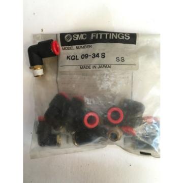 SMC FITTINGS KQLO9-34S NEW (BAG OF 10)