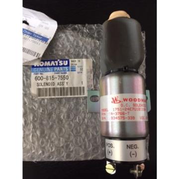 Komatsu Solenoid Part # 600-815-7550