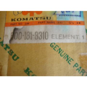 GENUINE KOMATSU PART # 600-181-8310 FILTER ELEMENT