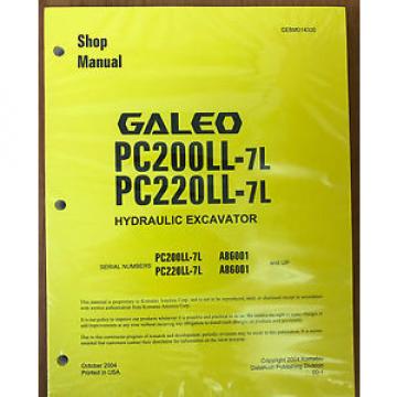 Komatsu PC200LL-7L, PC220LL-7L Hydraulic Excavator Shop Repair Service Manual