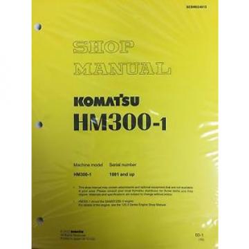 Komatsu HM300-1 Shop Service Manual Articulated Dump Truck