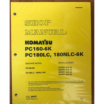 Komatsu Service PC160-6K, PC180LC-6K/NLC-6K Shop Manual