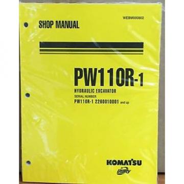 Komatsu Service PW110R-1 Excavator Shop Manual NEW REPAIR