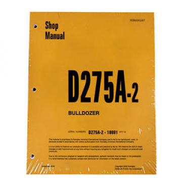 Komatsu D275A-2 Bulldozer Service Workshop Repair Printed Manual